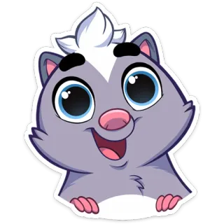 Скунс Стёпа :: @stickroom telegram stickers
