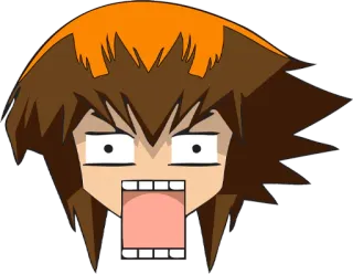 😱 anime, cartoon, shocked, exclamation, reaction, yelling, screaming telegram sticker