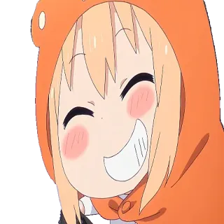😁 Umaru Doma Himouto! Umaru-chan anime, ragazza, carina, cartone animato, umaru, divertente, felice telegram sticker