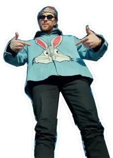 😎 homme, bugsbunny, tatouage, mode, style telegram sticker