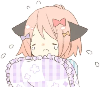 😭 Anime, Kawaii, Mignon, Fille, Triste, Pleurs telegram sticker
