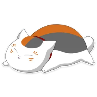 💤 gato, animal, tricolor, dormindo, fofo whatsapp sticker
