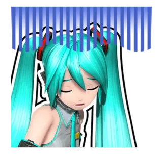 😰 Hatsune Miku Anime, Manga, Vocaloid, Hatsune Miku telegram sticker