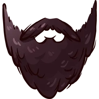 🐻 beard, facial hair, mustache, mask, disguise, filter telegram sticker