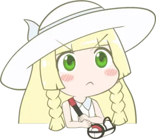 😠 Lillie Pokemon Pokemon, Lillie, Anime, Karakter, Lucu telegram sticker
