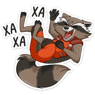 🤣 Rocket Raccoon Guardians of the Galaxy XA
XA rocket raccoon, marvel, guardians of the galaxy, rakun, tertawa telegram sticker