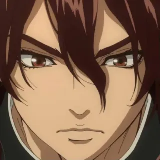 💪 anime, portrait, face, manga telegram sticker