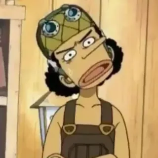 🤨 Usopp One Piece Аниме, Ван Пис, Усопп, Персонаж, Смешные, Мультфильм whatsapp sticker