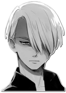 😠 Anime, Manga, Personaje, Retrato, Ilustración telegram sticker