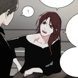 ✖️ ! kobieta, anime, wyraz, wykrzyknik, mówi telegram sticker