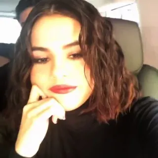 👜 Selena Gomez celebridad, cantante, actriz, retrato, Selena Gomez telegram sticker