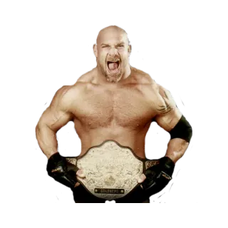 😳 Goldberg Catch, Catcheur, Champion, Goldberg, Championnat du monde, Titre, Attitude telegram sticker
