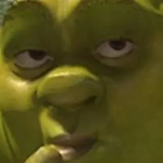 😋 Shrek オーガ, 緑, アニメ, アニメーション, 映画 telegram sticker