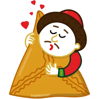 ❤ 음식, 감정, 사랑, 하트, 삼각형, 포옹 telegram sticker