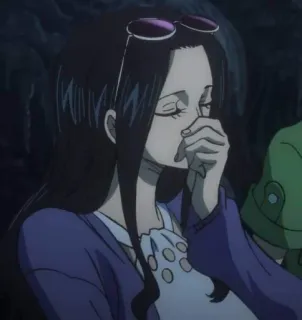 💜 Nico Robin One Piece Anime, One Piece, Nico Robin, Charakter, Emotional, Traurig telegram sticker
