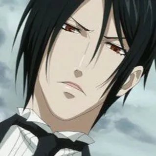 🔌 Sebastian Michaelis Black Butler อนิเมะ, เซบาสเตียน, คนลึกไขปริศนา, มังงะ, ตัวละคร telegram sticker