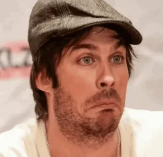 💕 Ian Somerhalder schauspieler, promi, mann, porträt, kopfschuss telegram sticker