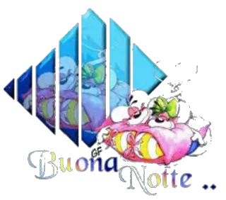 ❤ Buona Notte boa noite, italiano, dormir, desenho animado telegram sticker