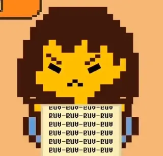 😠 Frisk Undertale ANA-ANA-Ana-A -Ana a-Ana ANA-ANA-Ana- na-Ana ANA-ANA-Ana ANA-ANA-Ana- Ana-Ana ANA-ANA-Ana-Ana na-na-na-na Pixel art, Video game, Frisk, Undertale telegram sticker