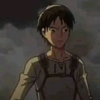 🥠 Eren Yeager Attack on Titan anime, Eren Yeager, Attack on Titan, character, manga, Japanese animation telegram sticker