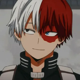 🙂 Shoto Todoroki My Hero Academia Аниме, Манга, Моя геройская академия, Шото Тодороки, Персонаж, Герой telegram sticker
