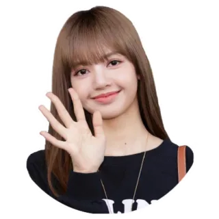 👋 Lisa 리사, 블랙핑크, K팝, 아이돌, 가수, 연예인 telegram sticker