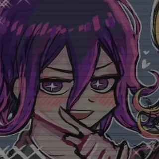 😏 Kokichi Oma Danganronpa Anime, Manga, Charakter, Kokichi Oma, Danganronpa, Friedenszeichen telegram sticker