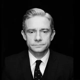 💎 Martin Freeman actor, portrait, man, suit telegram sticker