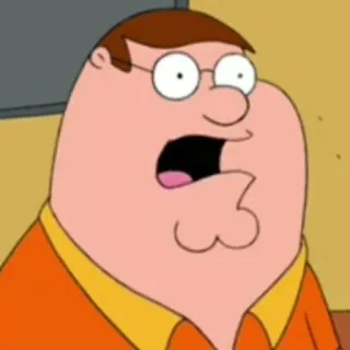 😳 Peter Griffin Family Guy Cartoon, Comedy, Animation für Erwachsene, Animiert, Lustig, Peter Griffin telegram sticker