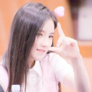 😀 femme, fille, coréenne, asiatique, personne, portrait telegram sticker