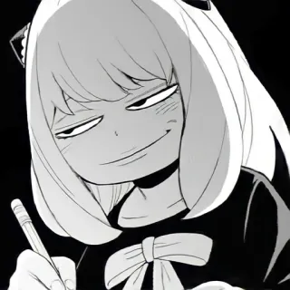 ➖ Anya Forger Spy x Family anya forger, spy x family, anime, manga, cartoon, spy, drawing telegram sticker