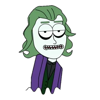 🕺 Joker Batman Joker, Batman, villain, cartoon, green hair, purple suit whatsapp sticker