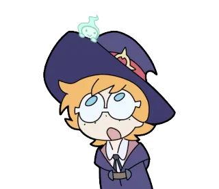 😮 Dibujos animados, Bruja, Anime, Magia, Chibi telegram sticker