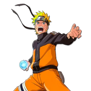 🔵 Naruto アニメ, ナルト, うずまき, 螺旋丸, 忍者, 漫画, まんが telegram sticker