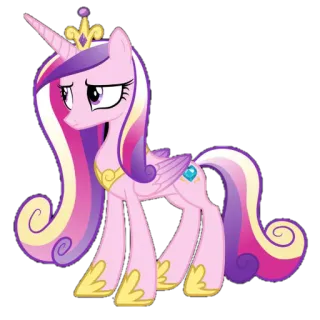 😤 Princess Cadance My Little Pony Prinzessin, Pony, Cartoon, Fantasy, Magie, Pferd, Flügel, Einhorn whatsapp sticker