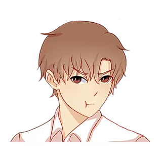 😉 Cartone animato, Anime, Ragazzo, Uomo, Adesivo telegram sticker