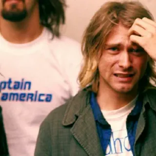 Kurt Cobain by @kaedeaw 3 telegram stickers