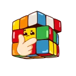 🤔 รูบิคคิวบ์, ปริศนา, ปืนนิ้ว, ชี้, ลูกบาศก์, เกม telegram sticker