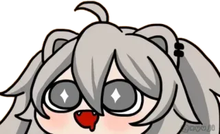 🤤 Anime, Desenho animado, Fofo, Kawaii, Cachorro telegram sticker