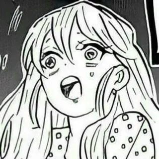 💄 动漫, 漫画, 卡通, 震惊, 女孩, 惊讶, 角色, 插画 telegram sticker