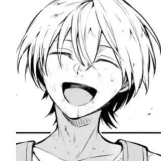 ☺️ 动漫, 漫画, 角色, 微笑, 肖像 telegram sticker
