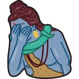 Facepalm by Gudim @stickersb2b telegram stickers
