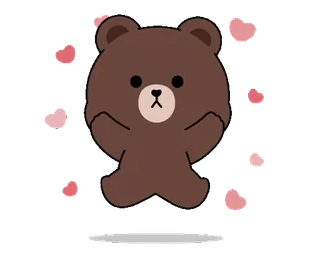 💃 медведь, мультик, милый, животное, стикер telegram sticker