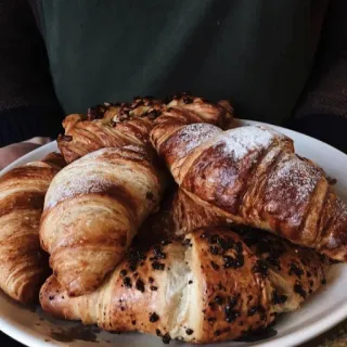 🥐 Croissant, Pastelaria, Comida, Sobremesa, Café da manhã, Padaria whatsapp sticker