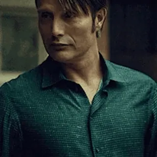 😏 Mads Mikkelsen aktor, mężczyzna, portret, Mads Mikkelsen telegram sticker