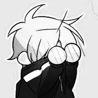 🎱 anime, avergonzado, dibujos animados, lindo, sonrojado telegram sticker