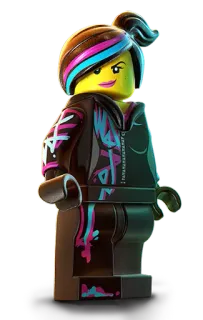 😏 Wyldstyle The Lego Movie Lego, Wyldstyle, The Lego Movie, Personaggio, Giocattolo telegram sticker
