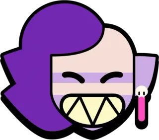 🙂 Emz Brawl Stars Emz, Brawl Stars, Video game, Sticker, Personagem telegram sticker