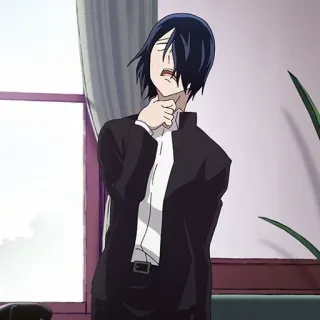 😵 Yu Ishigami Kaguya-sama: Love Is War 애니메이션, 이시가미, 카구야님은告らせたい, 목조르기, 웃긴, 만화, 캐릭터 whatsapp sticker