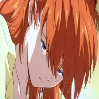 😑 Asuka Langley Soryu Neon Genesis Evangelion anime, redhead, girl, asuka, evangelion telegram sticker